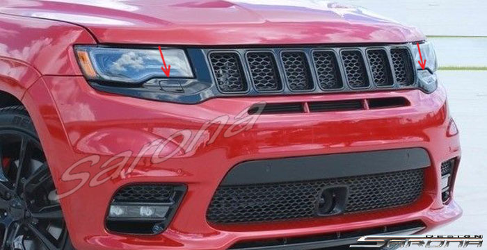 Custom Jeep Grand Cherokee  SUV/SAV/Crossover Grill (2017 - 2021) - $490.00 (Part #JP-012-GR)